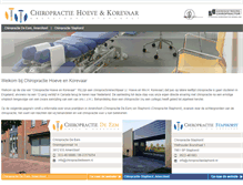 Tablet Screenshot of chiropractiedeeem.nl